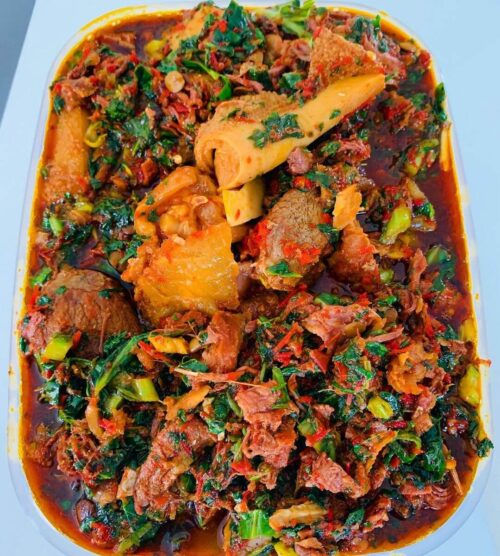 Efo Riro (Vegetable Soup)