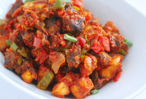 Gizdodo (Grilled Gizzard And Plantain)